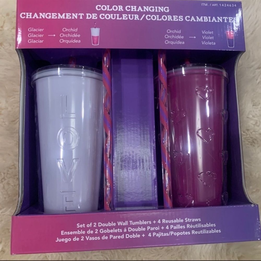 TUMBLERS Color Changing Set Of Two - Picture 7 of 7